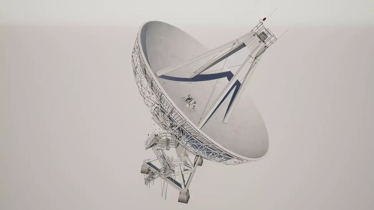 Satellite Dish Antenna 3D model