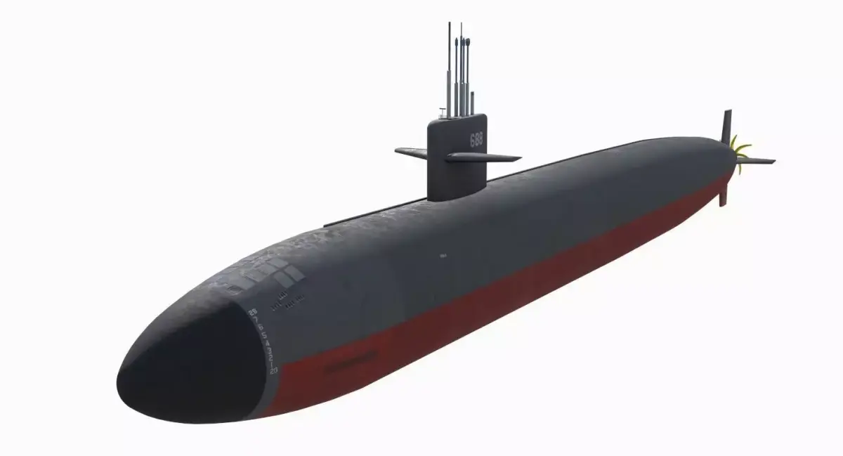 Los Angeles Class Submarine 3D model