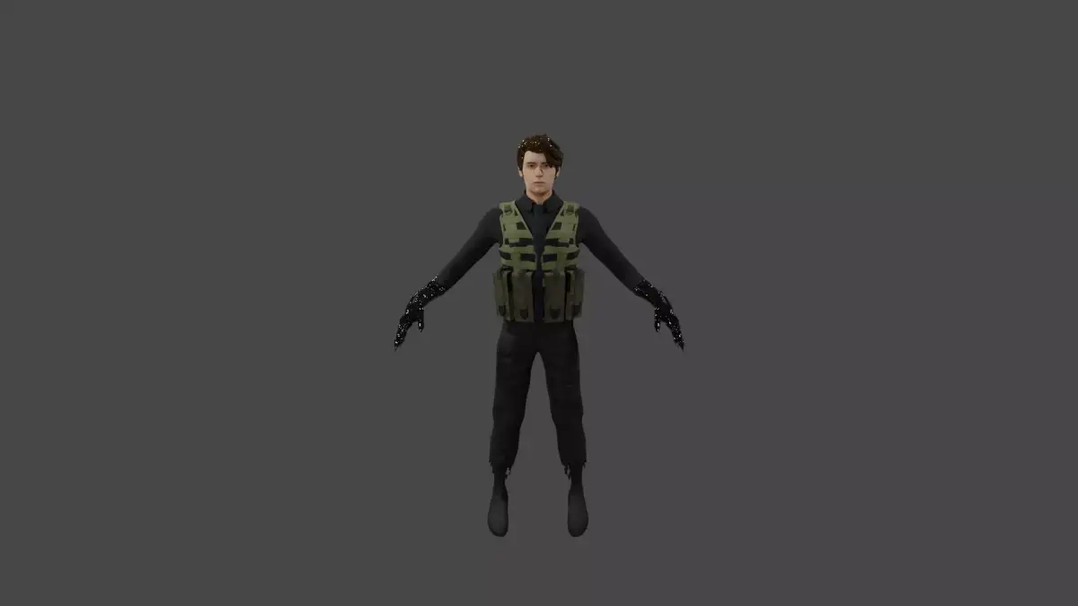 nylan military character Free 3D model