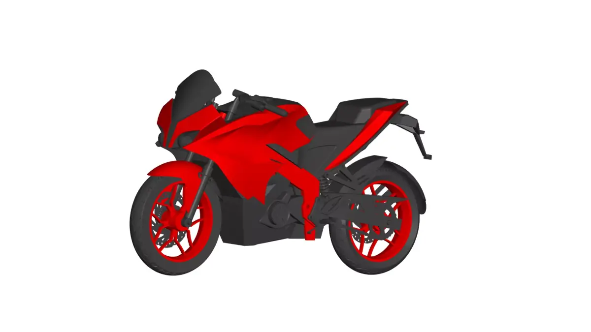 Bajaj Pulsar RS200 Bike 3D model