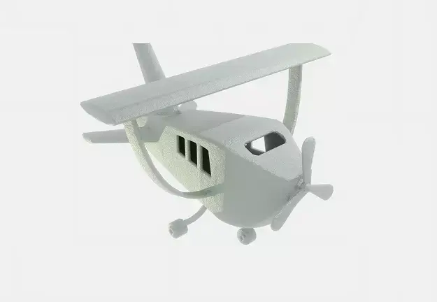 Snow Aircraft Low-poly 3D model