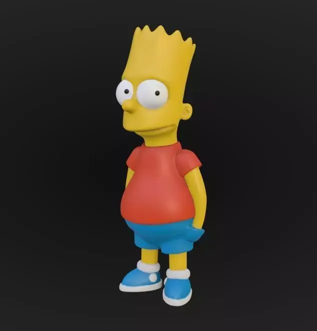 Bart Simpson 3D printable model 3D print model