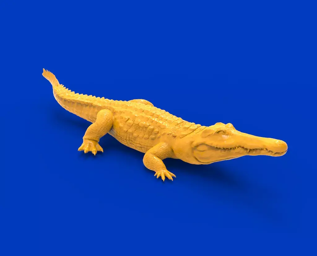 Fierce crocodile 3D print model