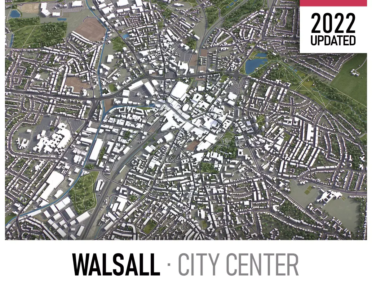 Walsall Low-poly 3D model