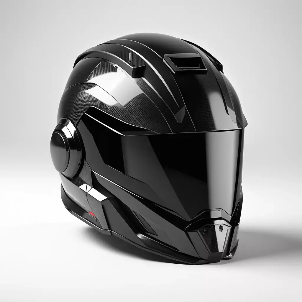SciFi Helmet Carbon Fiber 3D Model 3D model