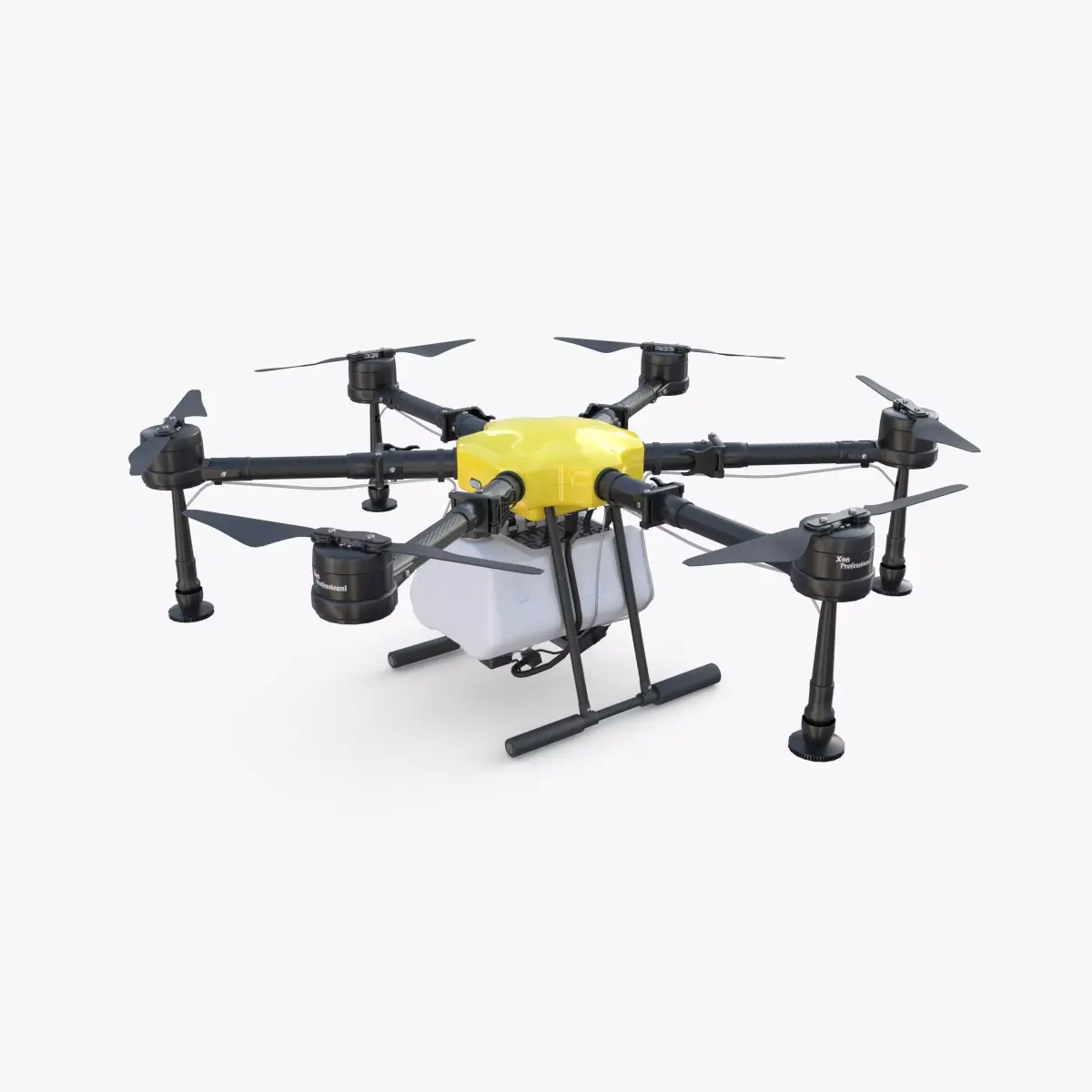 Agricultural drone V1 Low-poly 3D model