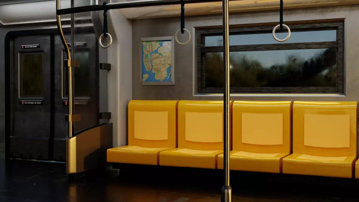 Decent-Looking 3D Train Model Photorealistic 3D model