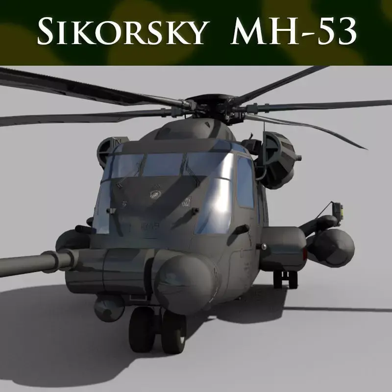 Sikorsky MH-53 Pave Low helicopter 3d model 3D model