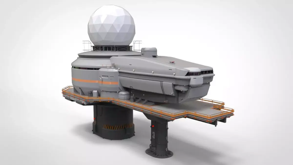 Antenna post 4 3D model