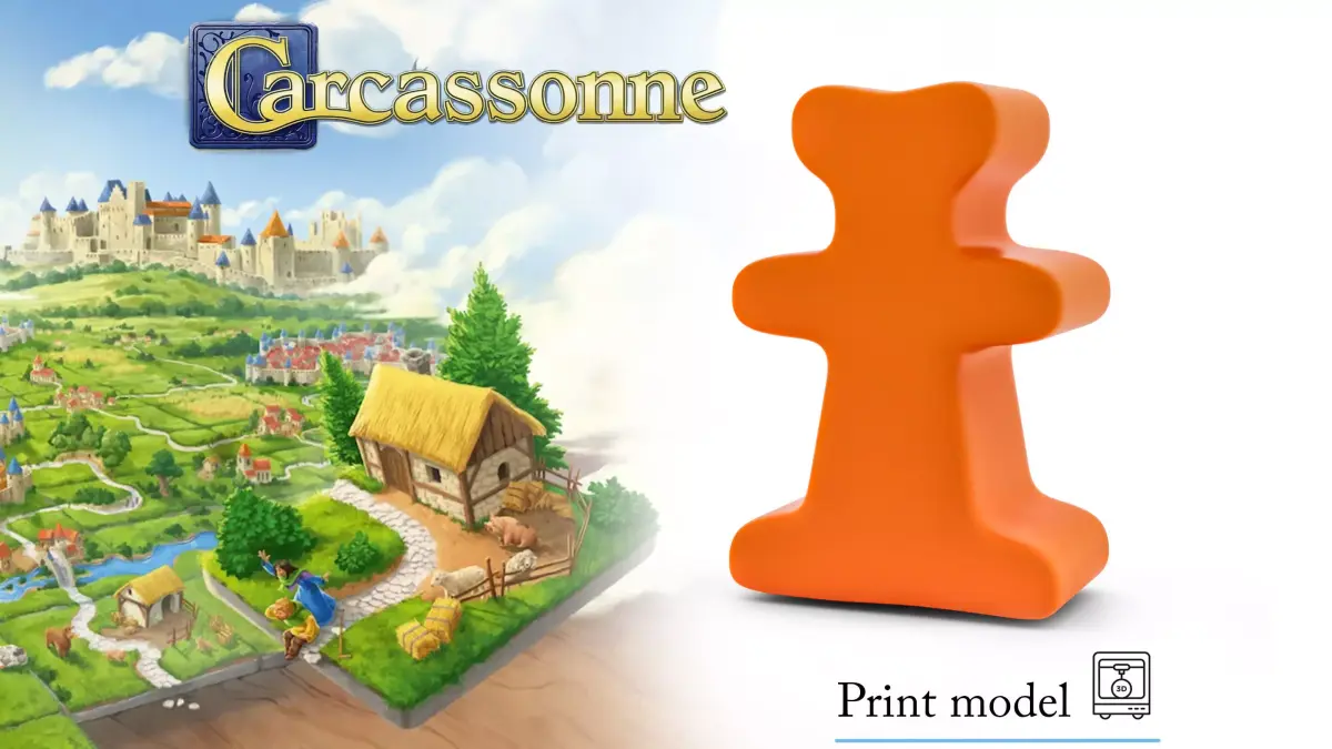 BUILDER Meeple Token Upgrade  Board Game Asset  04 3D print model