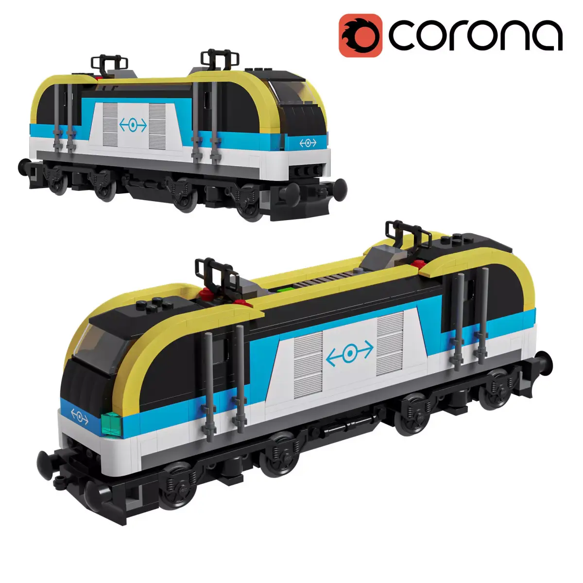 60336 Freight Train 3D model