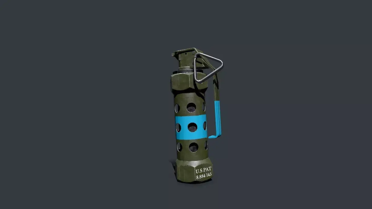 Stun Grenade Free low-poly 3D model