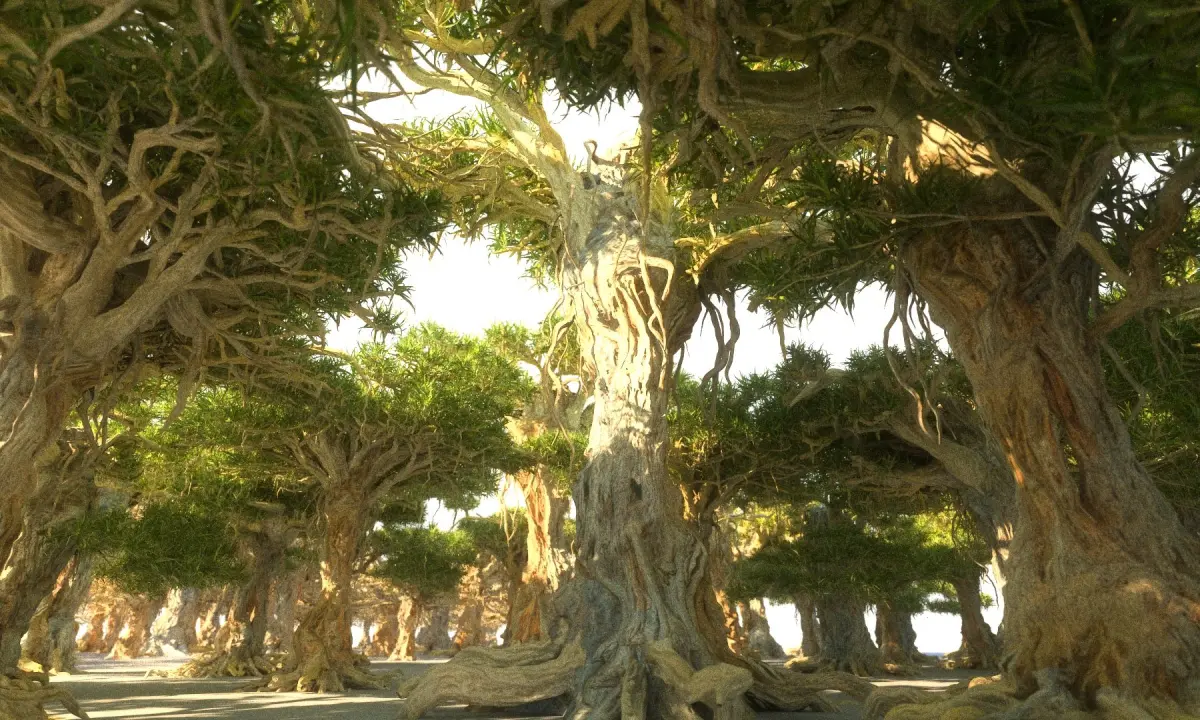 Dragon Tree Pack HD 3D model