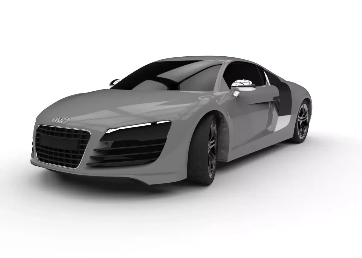 Audi R8 Free 3D model 3