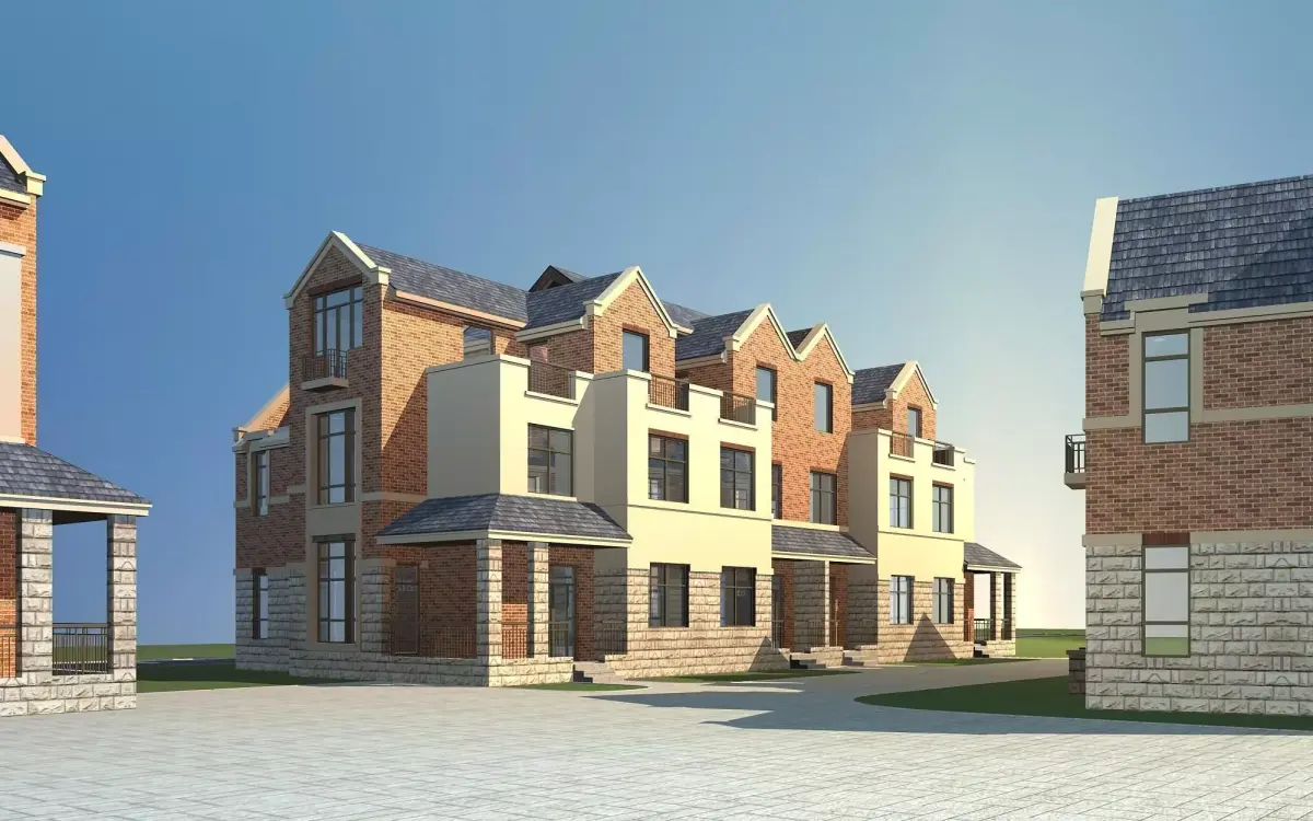 Architecture residential building 3D model buy