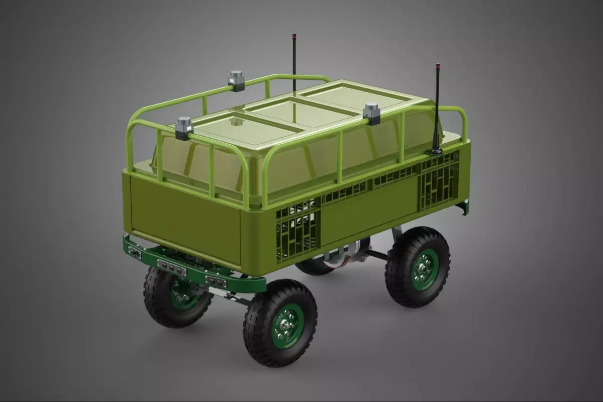 UGV ROBOT MILITARY ARMY UNMANNED GROUND VEHICLE CART CARRIER BOT 3D model
