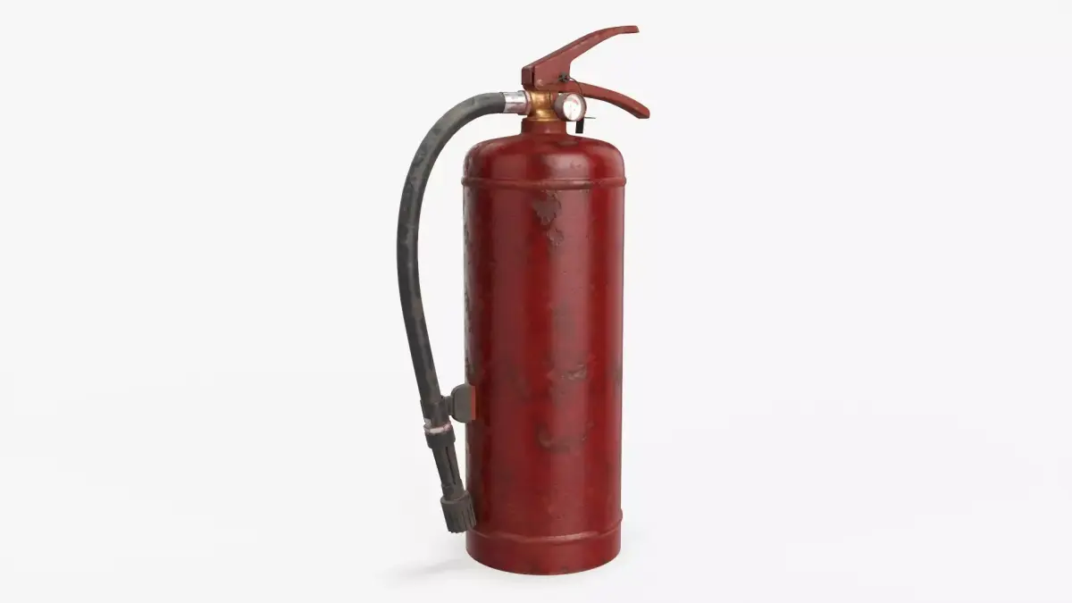 Fire extinguisher classes A and B 01 dirty 3D model