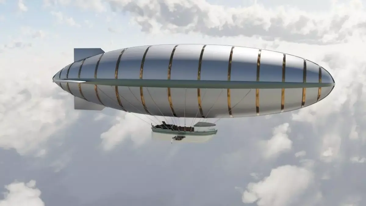 Steampunk airship  3D model