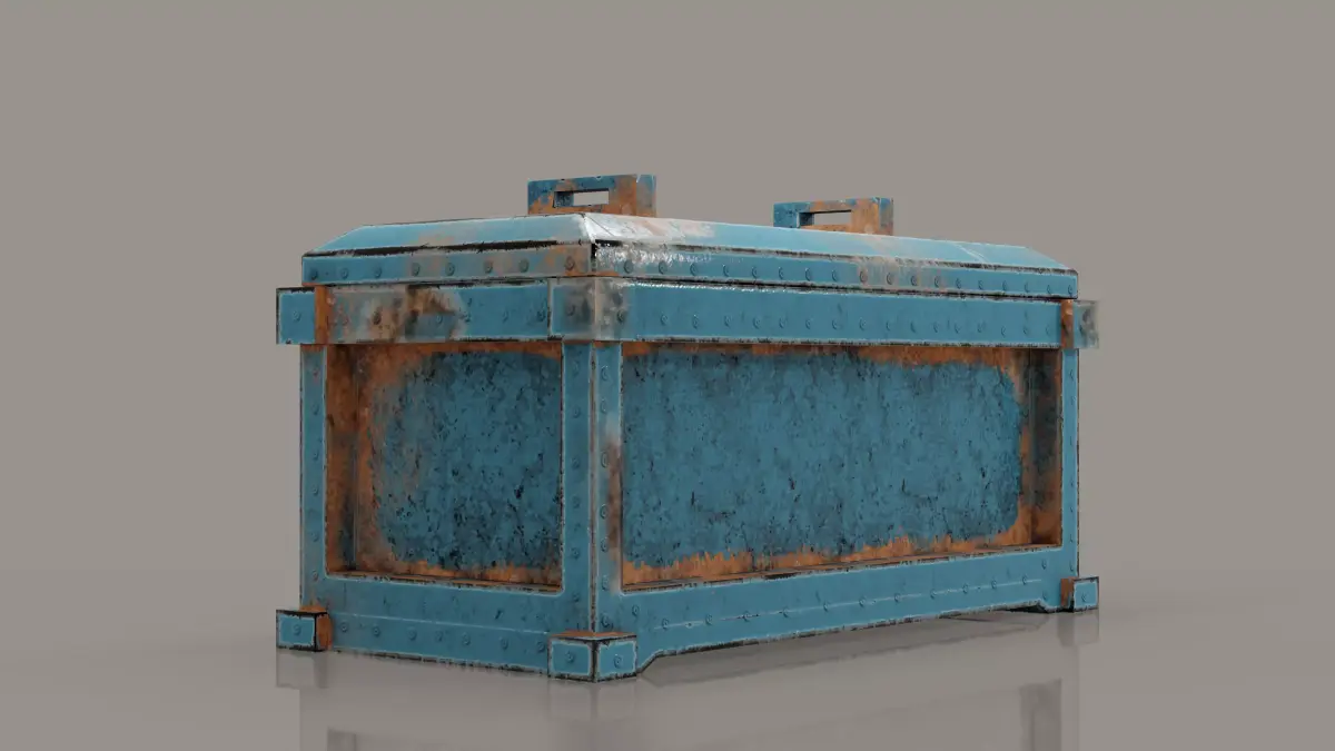 Mechanical and Sci Fi box for various types of scenes  Low-poly 3D model
