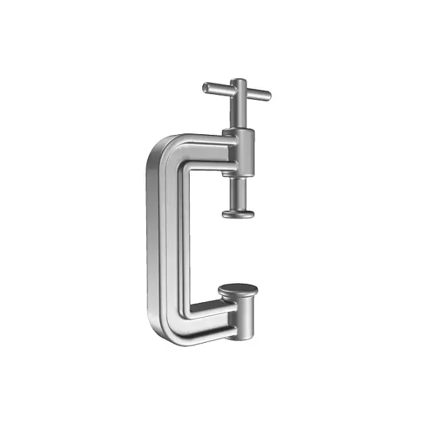 Mechanical Clamp Low-poly 3D model