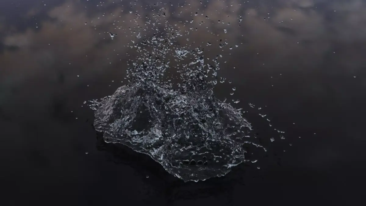 Water Liquid Splash Hi-Poly 3D model