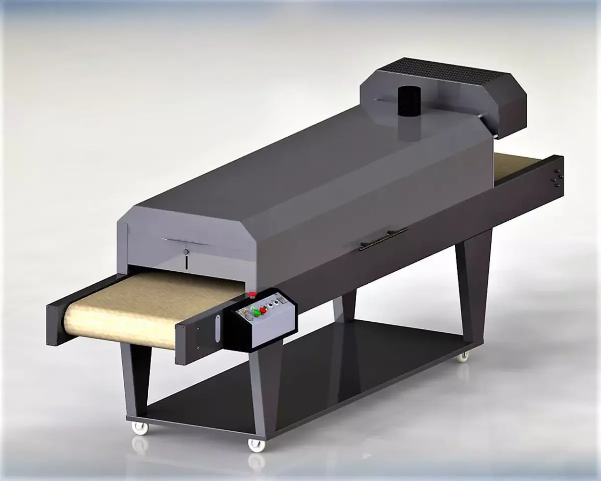 Thermal tunnel for screen printing 3D model