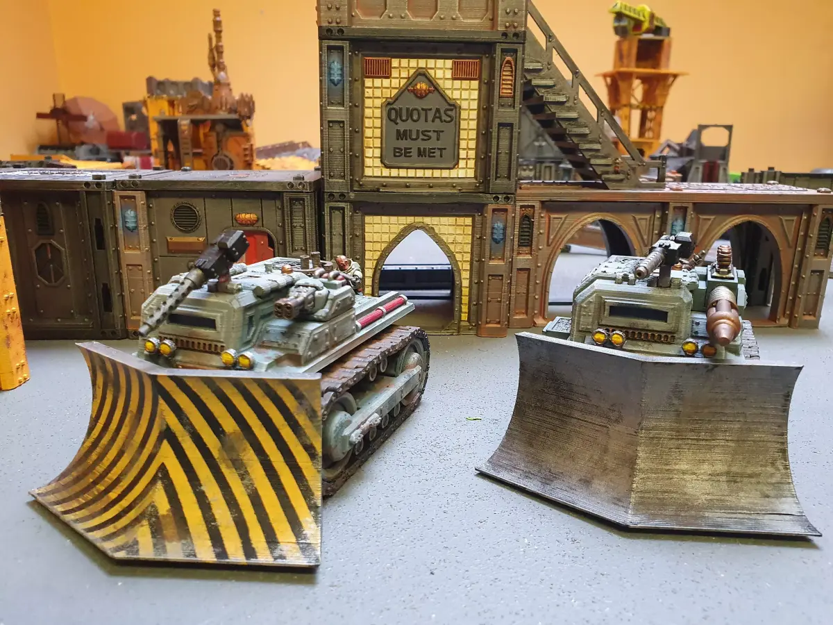 Armoured Bulldozer STL 3D print model