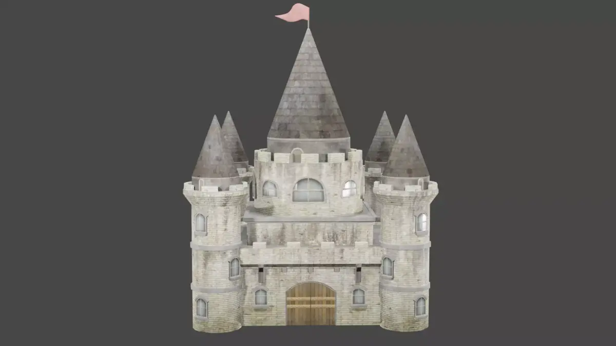 Castle Low-poly 3D model purchase