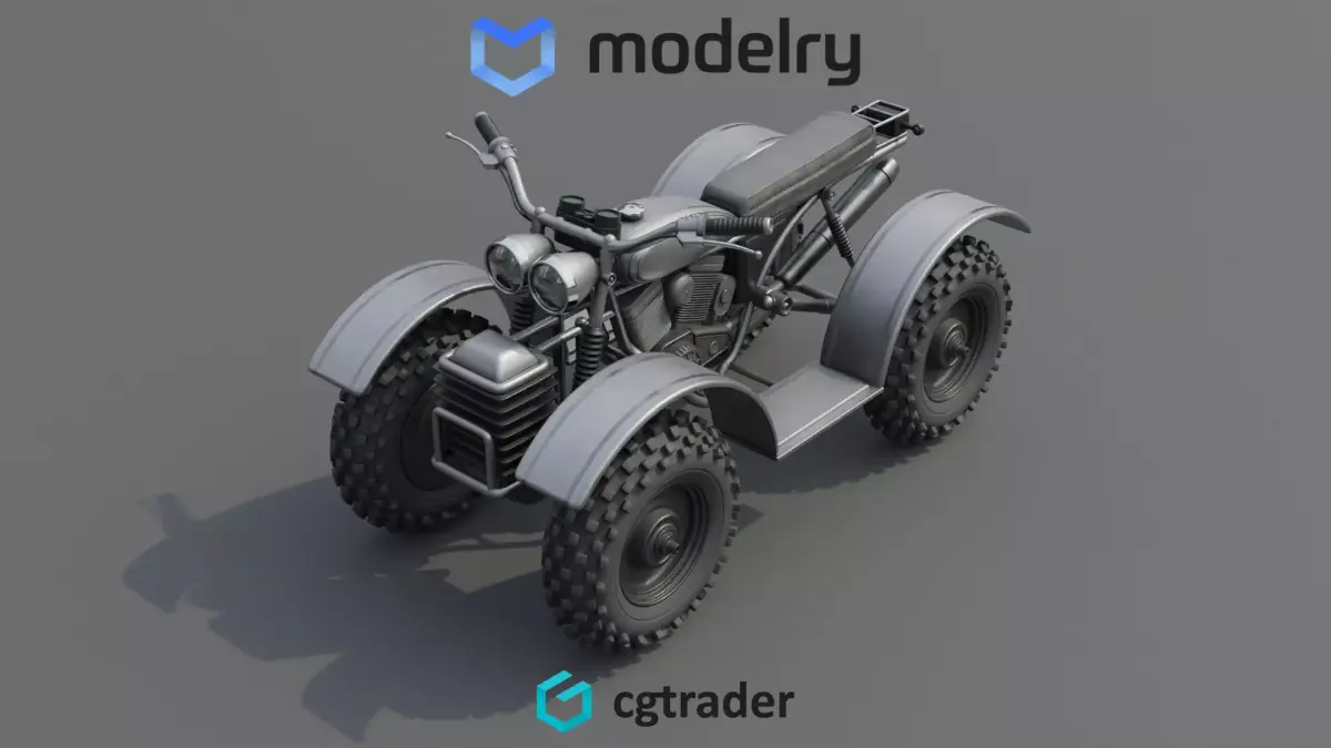 Quad bike 3D model get