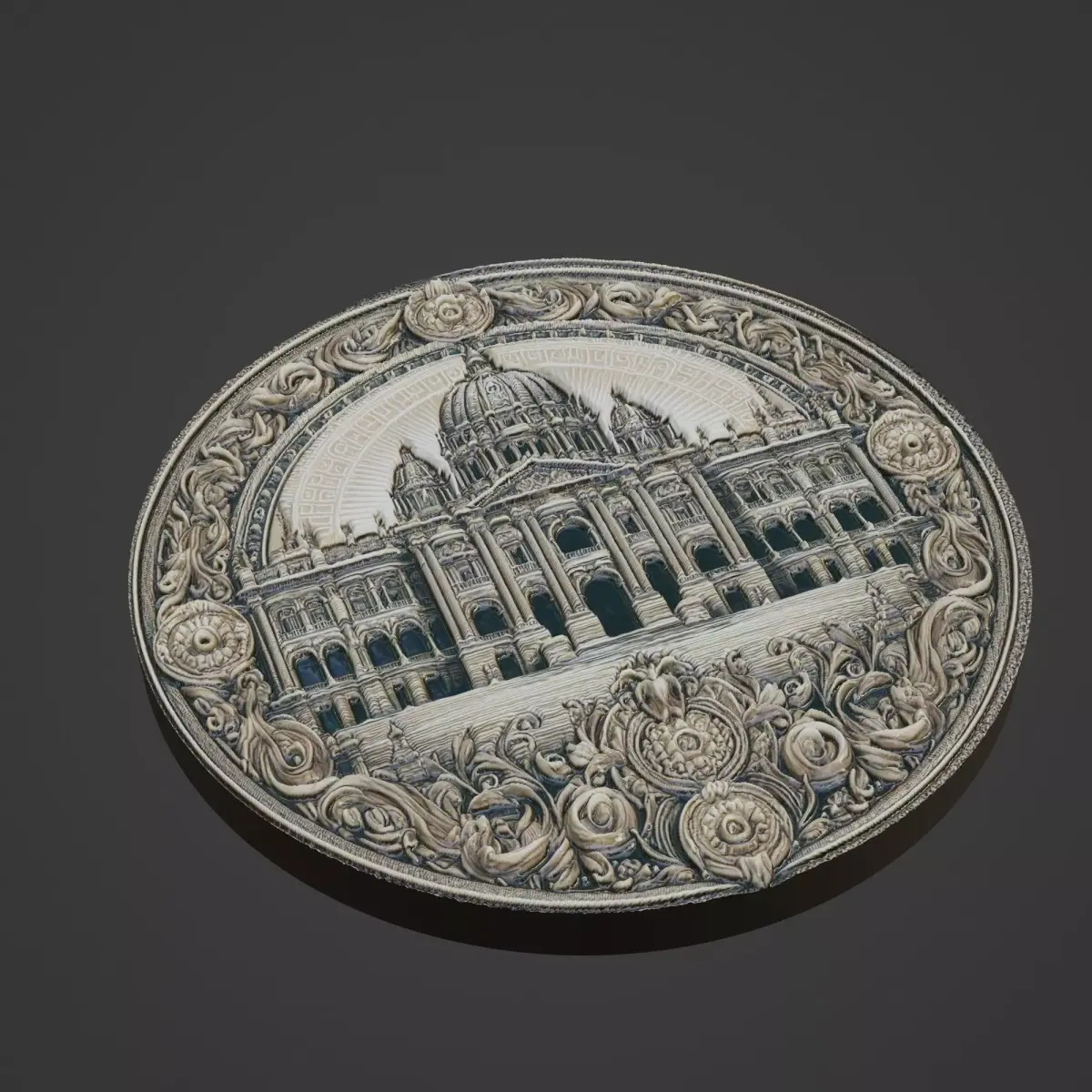 Building House Pendant Medallion 3D print model 26