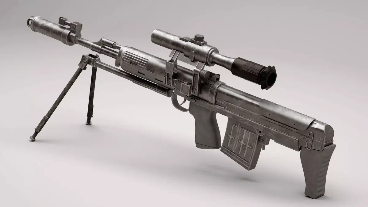 Dragunov SVU 3D model purchase