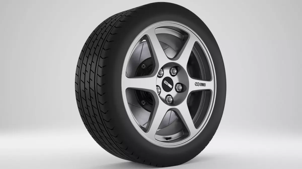 Enkei Performance Evo 8 Rim 3D model