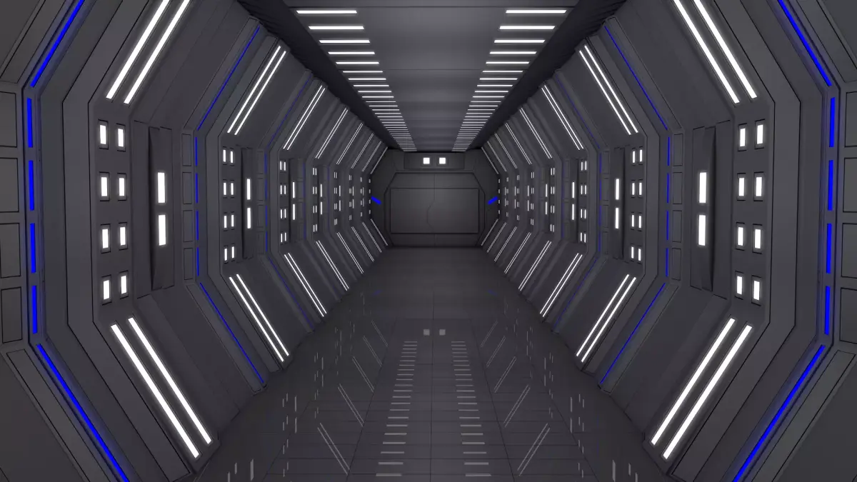 Sci Fi Corridor  3D model 70