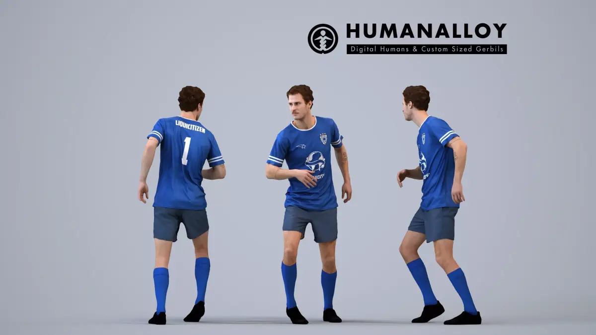 00557Jason007 - Adult Caucasian male running in athletic wear 3D model