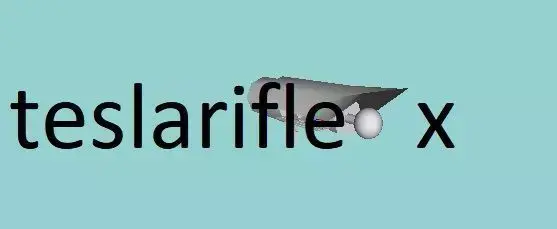 rifle due tesla modello x Free low-poly 3D model