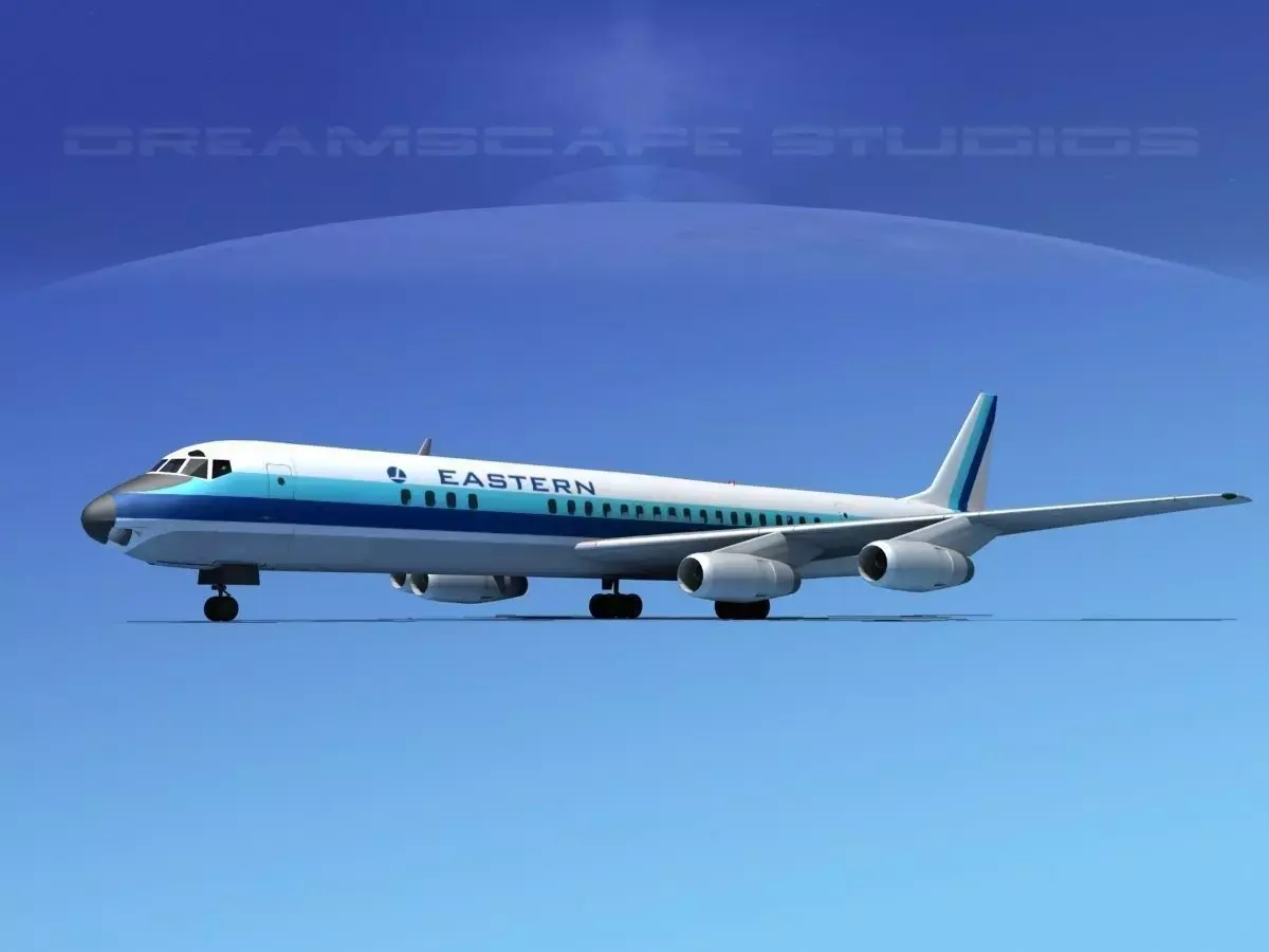 Douglas DC-8-63 Eastern Airlines 3 3D model