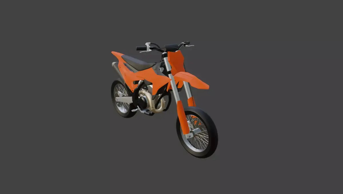 KTM 450SM Low-poly 3D model