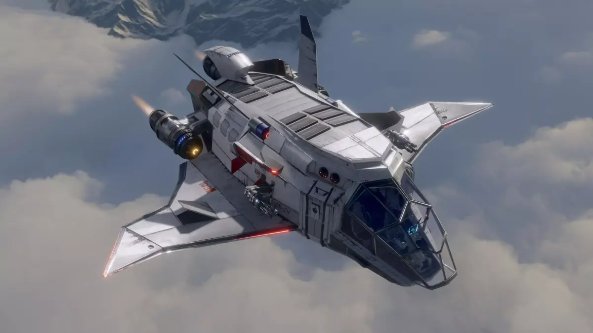 Space Ship - Rigged - Fully Textured - include inside Low-poly 3D model