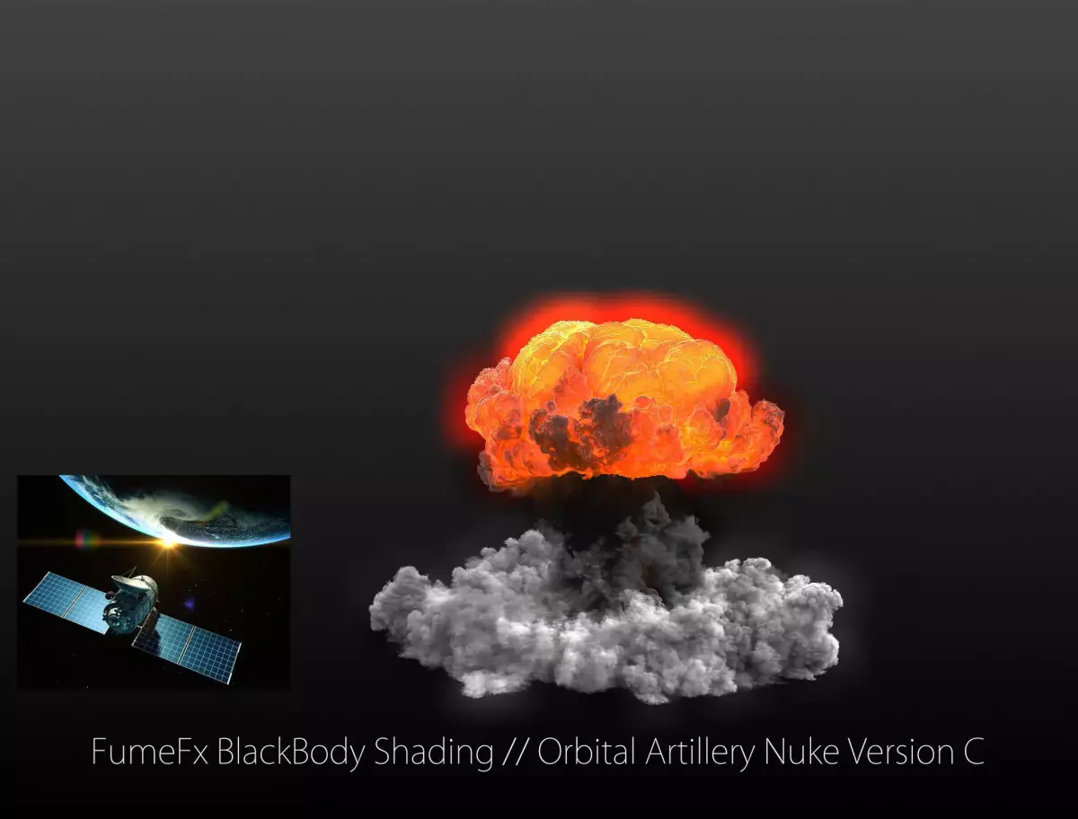 FumeFx Nuclear Explosion Asset Low-poly 3D model