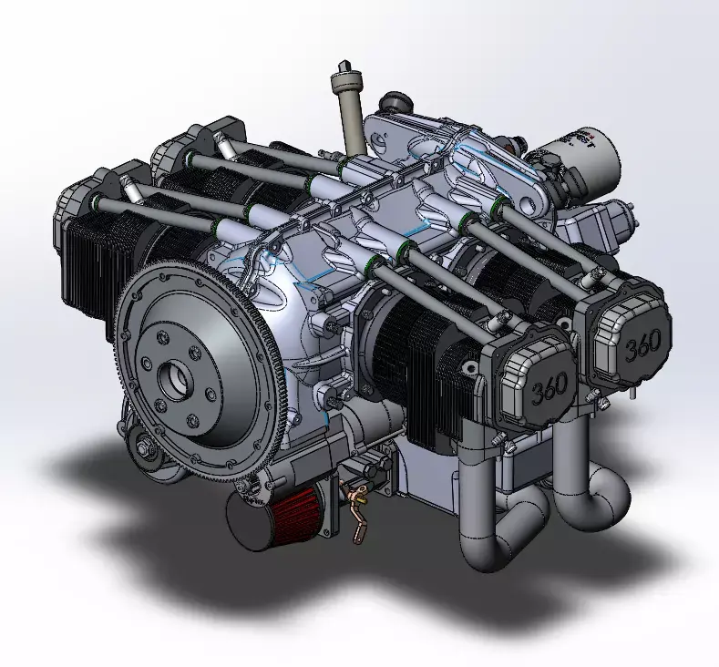 Lycoming 360 special stl 3D model