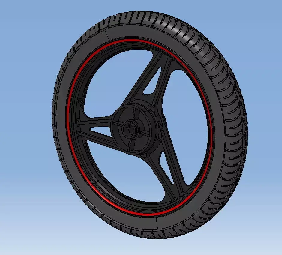 Rear wheel YBR 125 3D model