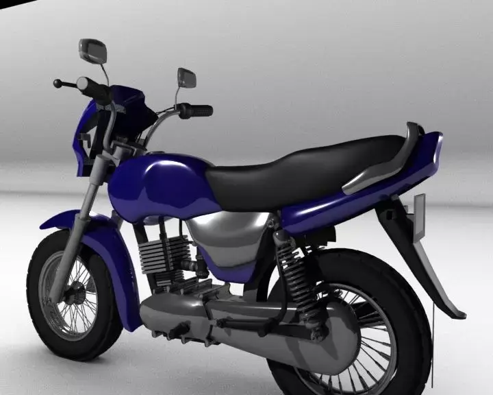 Tvs Victor Bike Low-poly 3D model