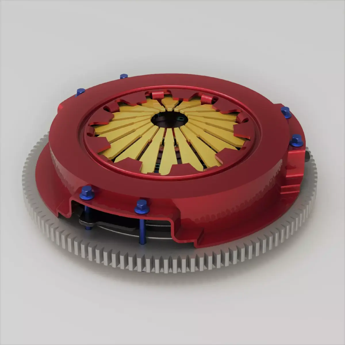 Clutch Assembly Low-poly 3D model