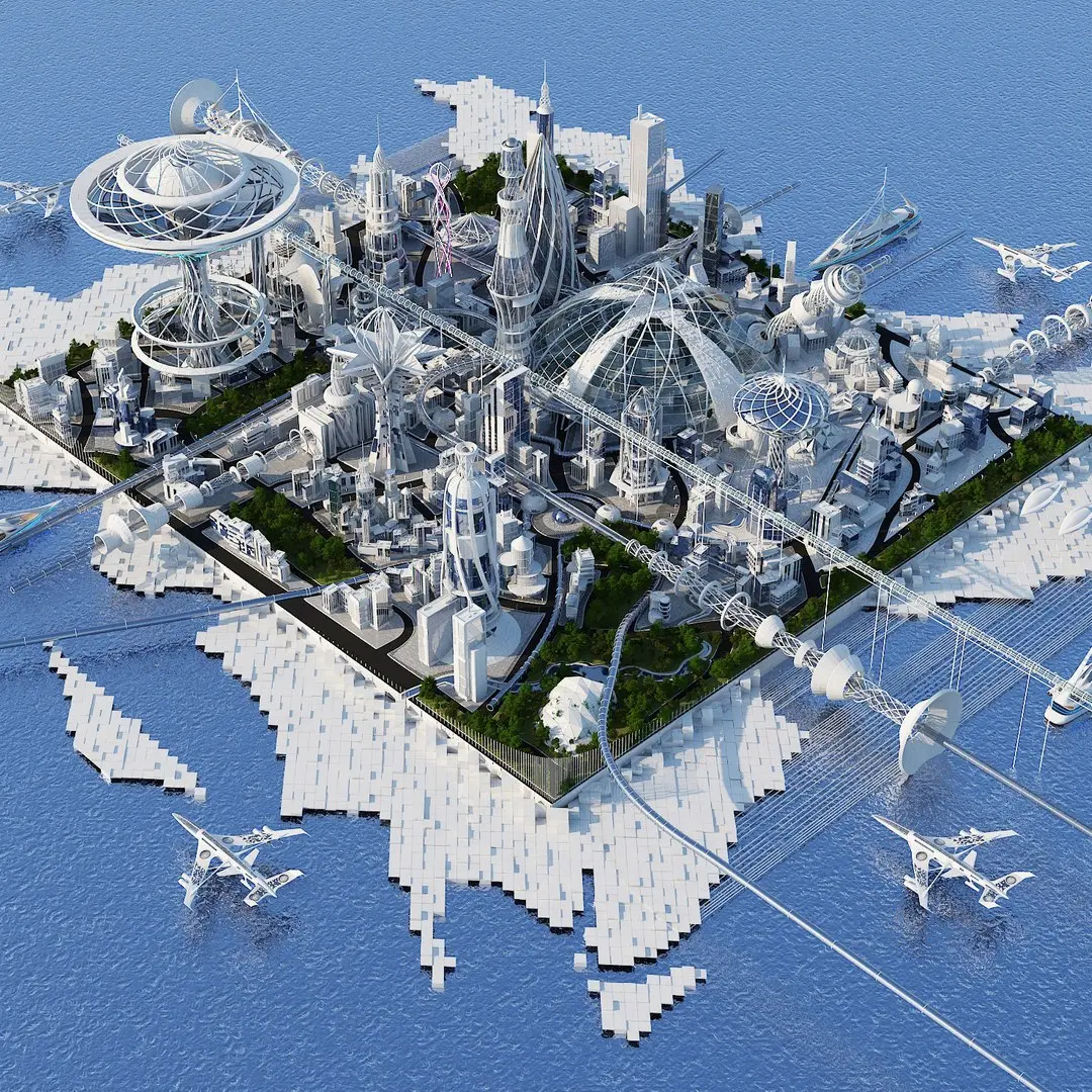Future City 2018 V 2 3D model shop