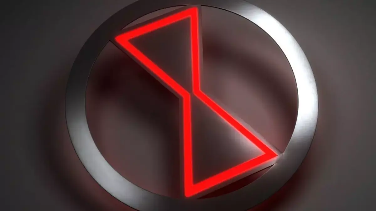 black widow logo Low-poly 3D model