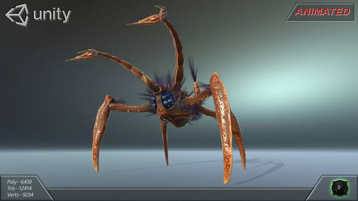  Alien Extraterrestrial Creature 03 Low-poly 3D model