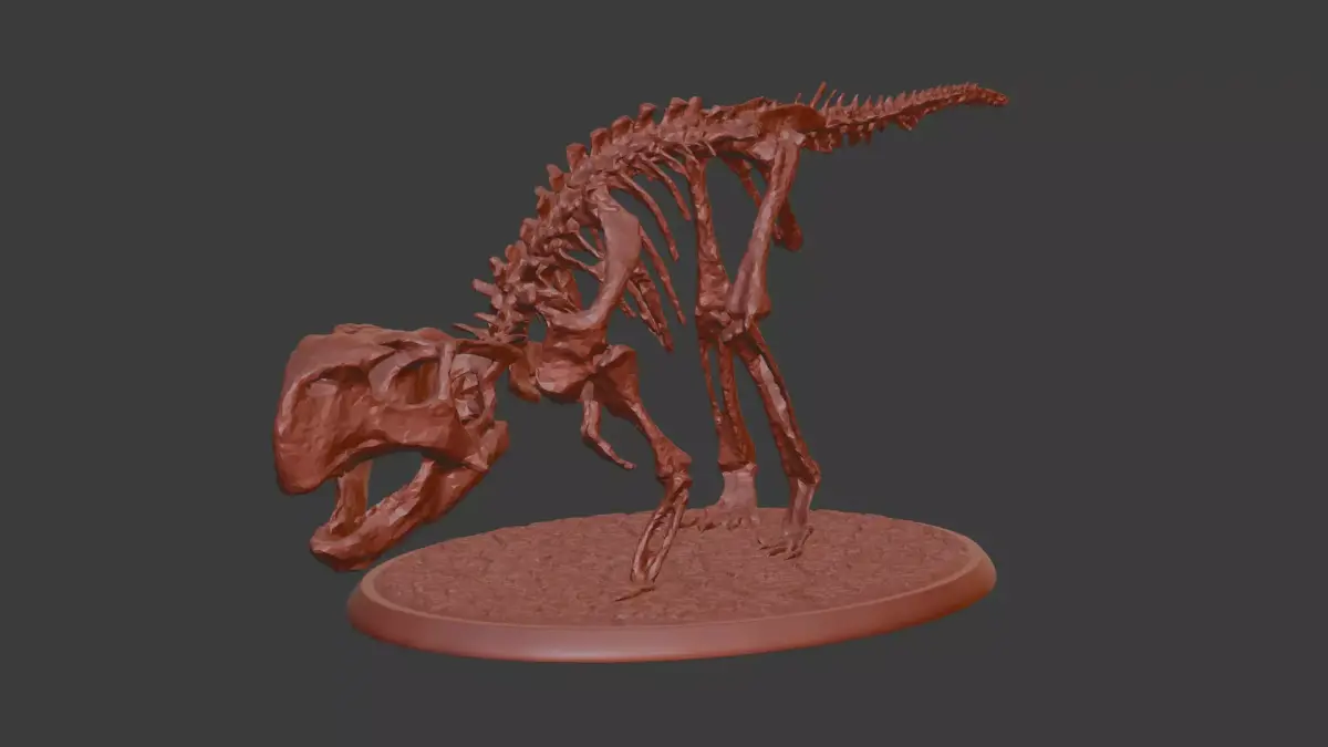 Fossil Psittacosaurus 3D print model