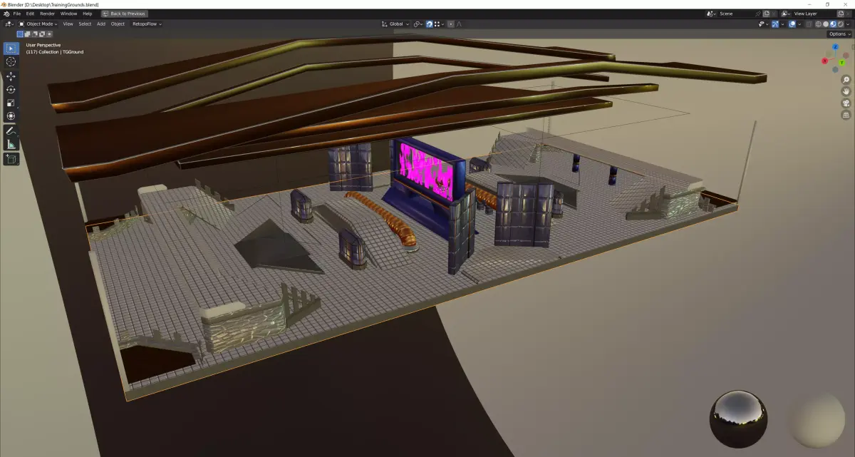 Training Grounds 3D model