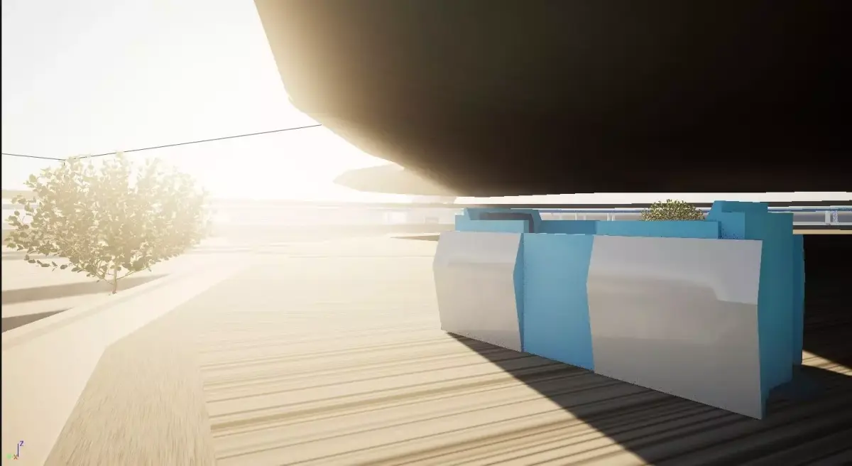 PeopleMover Cart Low-poly 3D model