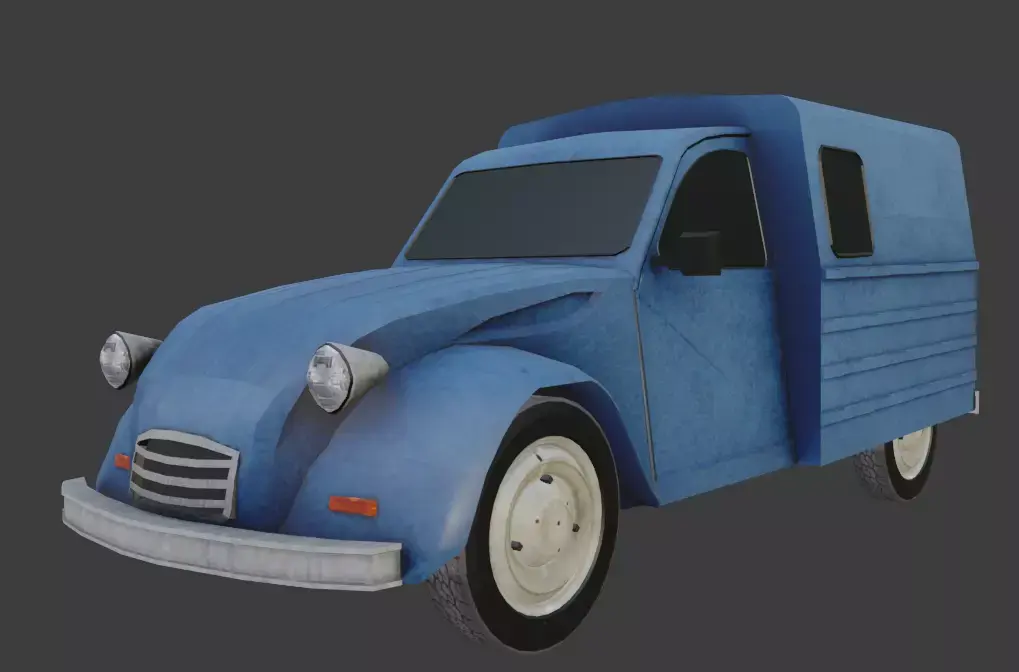 Citroen AK6 Low-poly 3D model